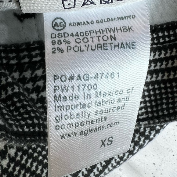 AG black & white houndstooth Trucker Style Jacket - Picture 7 of 8